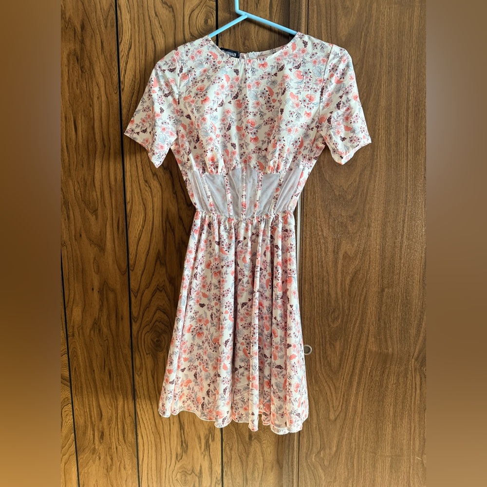 Floral Short Sleeve Dress